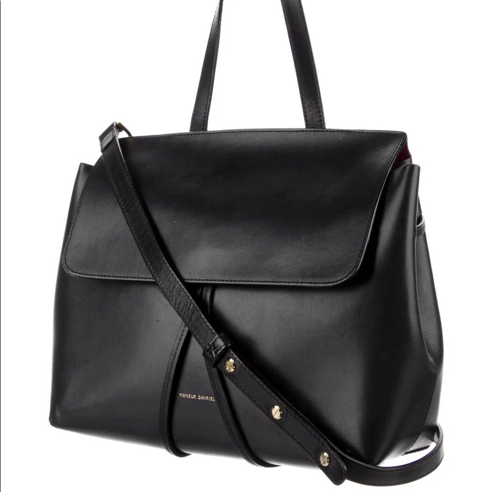 Mansur Gavriel Lady Bag Black/Flamma *Comes with original dust bag